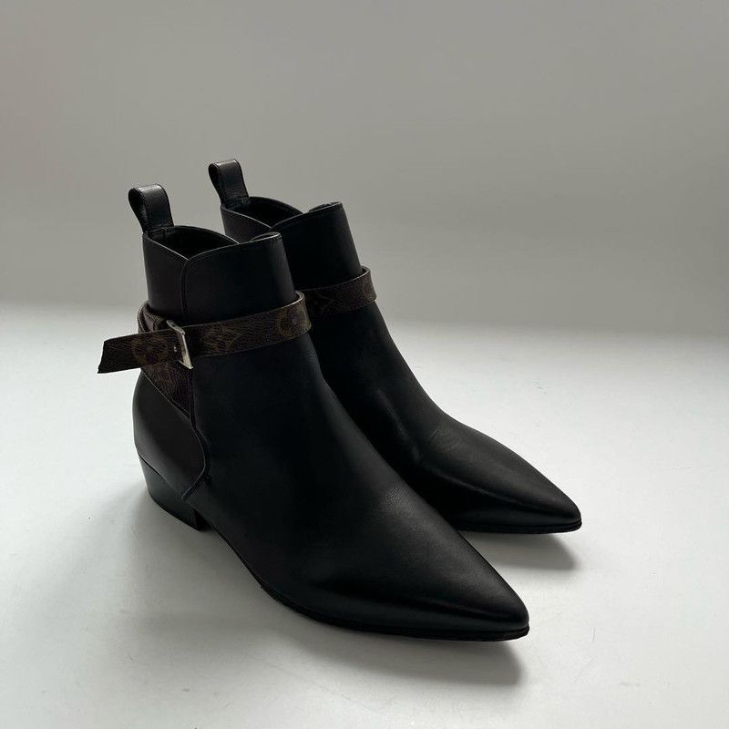 Louis Vuitton Louis Vuitton Pointed Toe Ankle Boots 0079 Size US 6.5 / EU 39-40 - 2 Thumbnail