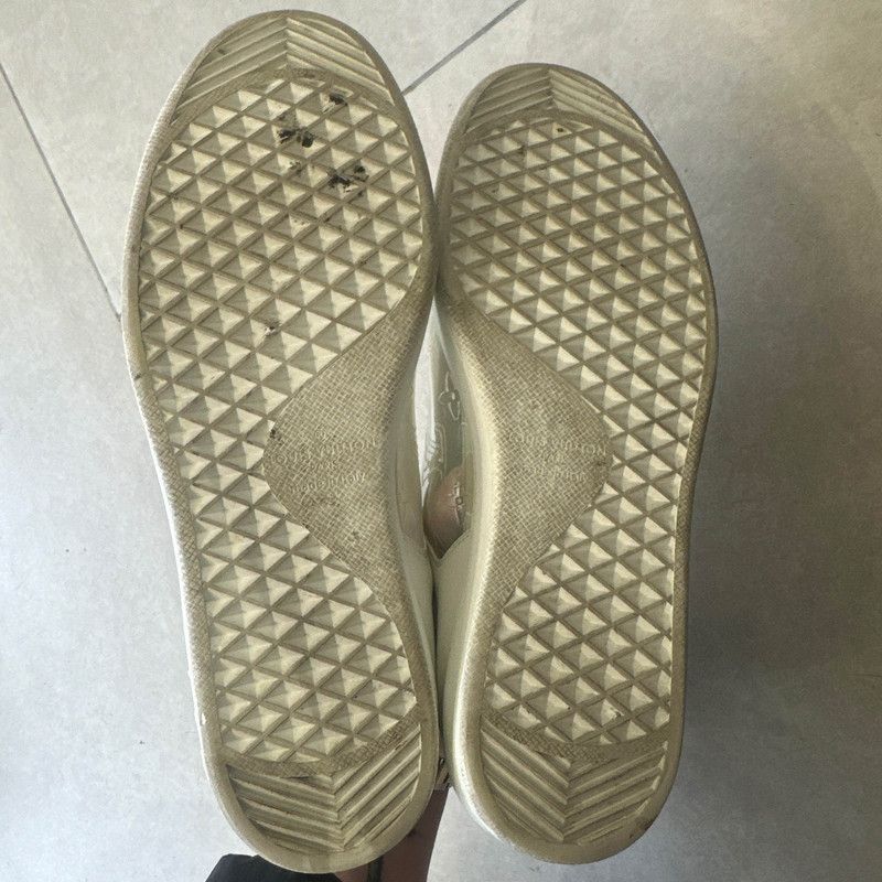 Louis Vuitton Louis Vuitton White Casual Low-Top Sneakers for Men 0079 Size US 10.5 / EU 43-44 - 4 Thumbnail