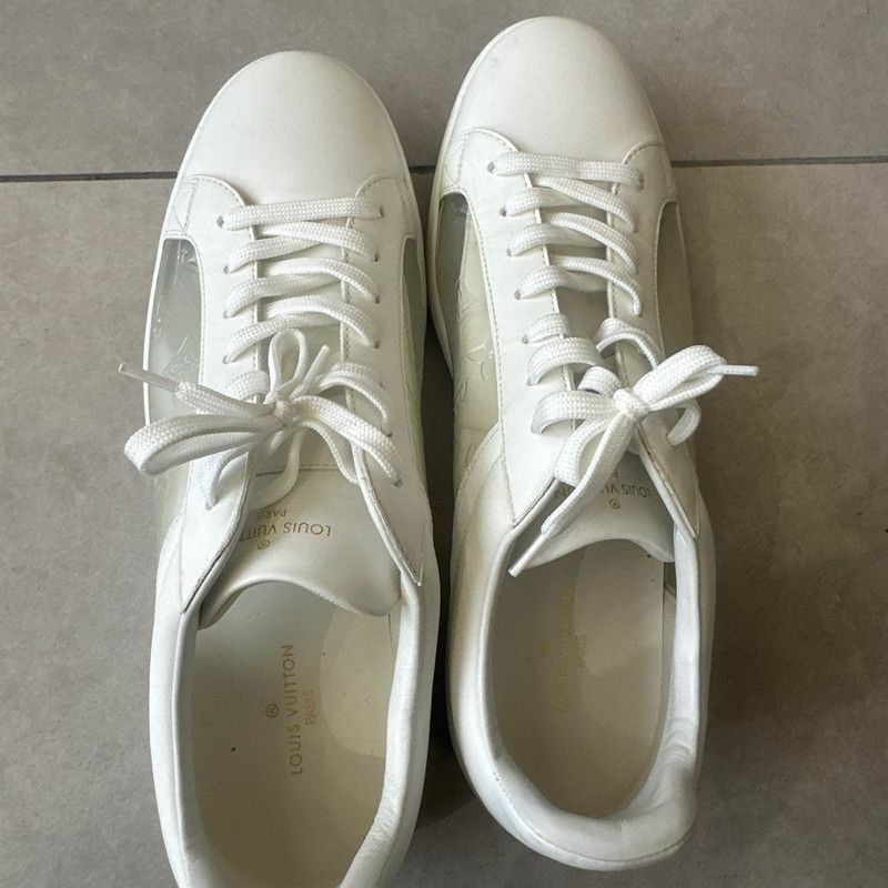 Louis Vuitton Louis Vuitton White Casual Low-Top Sneakers for Men 0079 Size US 10.5 / EU 43-44 - 6 Thumbnail
