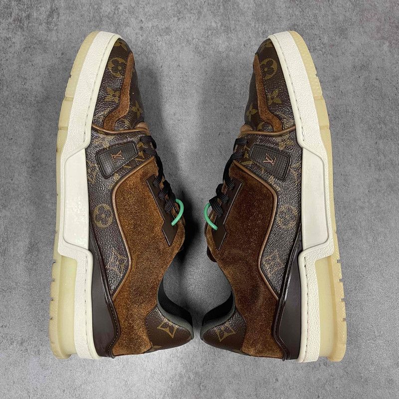 Louis Vuitton Louis Vuitton Brown Trainer Fashion Sneakers for Men 0079 Size US 8 / EU 41 - 6 Thumbnail