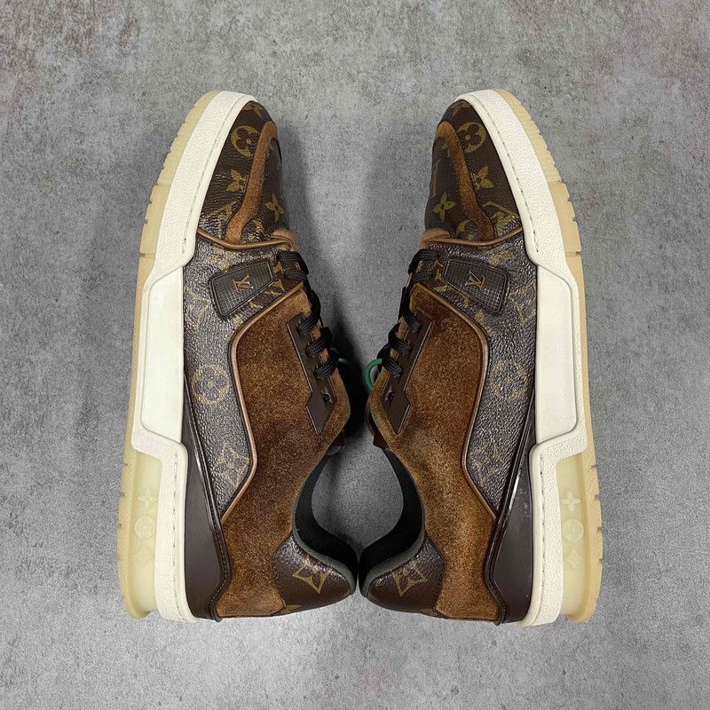 Louis Vuitton Louis Vuitton Brown Trainer Fashion Sneakers for Men 0079 Size US 8 / EU 41 - 7 Thumbnail