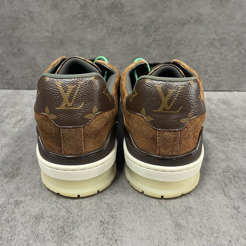 Louis Vuitton Louis Vuitton Brown Trainer Fashion Sneakers for Men 0079 Size US 8 / EU 41 - 3 Thumbnail