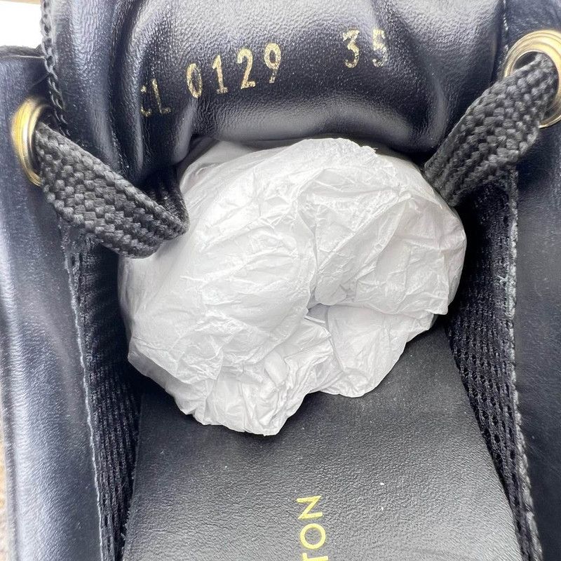 Louis Vuitton Louis Vuitton Dark Monogram Sneakers 0079 Size US 5 / EU 37 - 5 Thumbnail