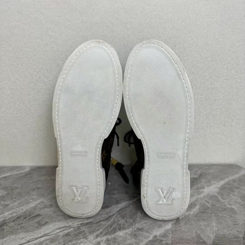 Louis Vuitton Louis Vuitton Stylish Brown Leather Sneakers 0079 Size US 5.5 / EU 38 - 4 Thumbnail