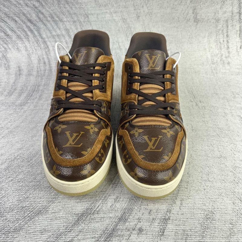 Louis Vuitton Louis Vuitton Brown Trainer Sneakers for Men 0079 Size US 8 / EU 41 - 2 Thumbnail