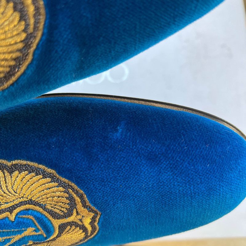 Louis Vuitton Louis Vuitton Auteuil Velvet Loafers for Men 0079 Size US 8 / EU 41 - 10 Thumbnail