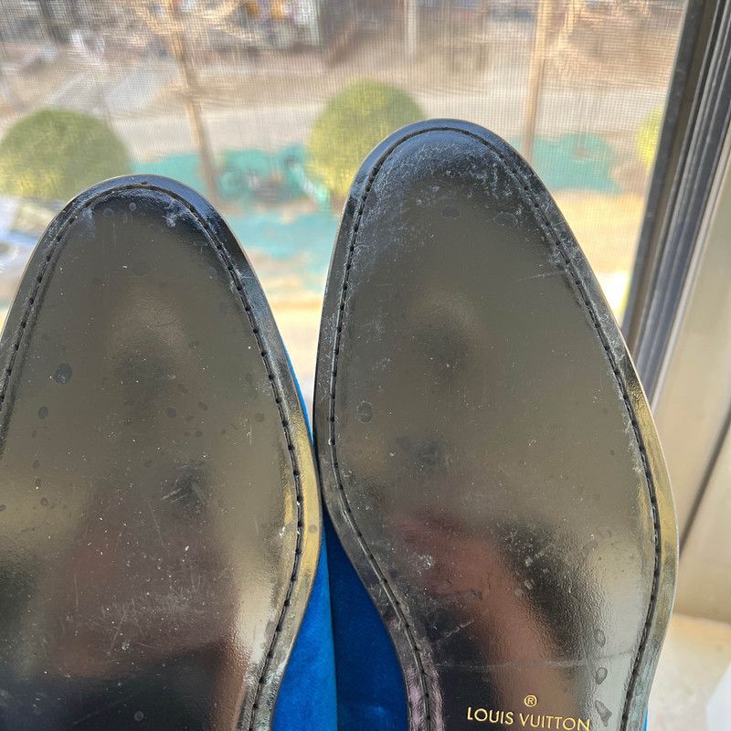 Louis Vuitton Louis Vuitton Auteuil Velvet Loafers for Men 0079 Size US 8 / EU 41 - 9 Thumbnail