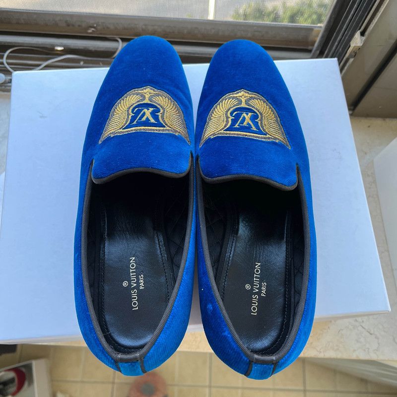 Louis Vuitton Louis Vuitton Auteuil Velvet Loafers for Men 0079 Size US 8 / EU 41 - 7 Thumbnail