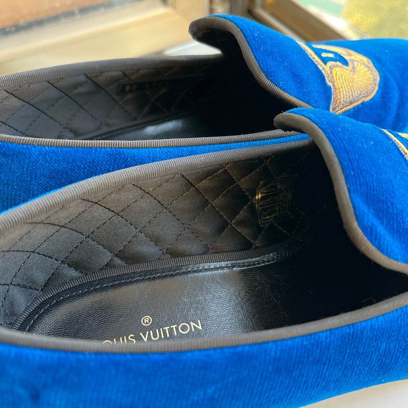 Louis Vuitton Louis Vuitton Auteuil Velvet Loafers for Men 0079 Size US 8 / EU 41 - 11 Thumbnail