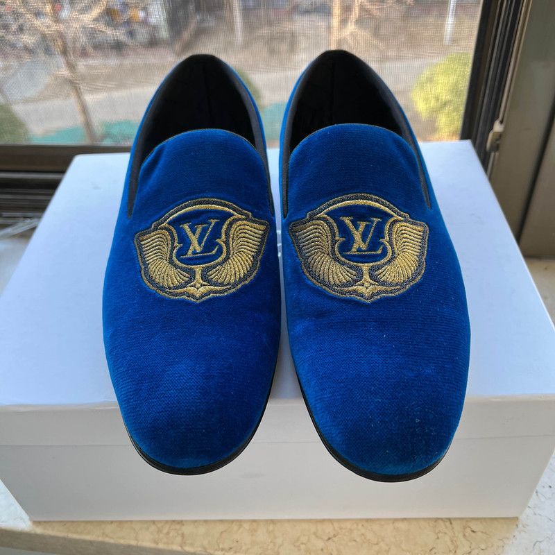Louis Vuitton Louis Vuitton Auteuil Velvet Loafers for Men 0079 Size US 8 / EU 41 - 4 Thumbnail