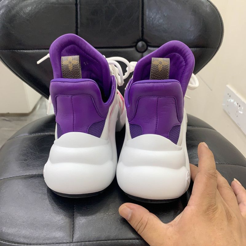Louis Vuitton Louis Vuitton Archlight Running Shoes in White Purple Red 0079 Size US 6.5 / EU 39-40 - 3 Thumbnail