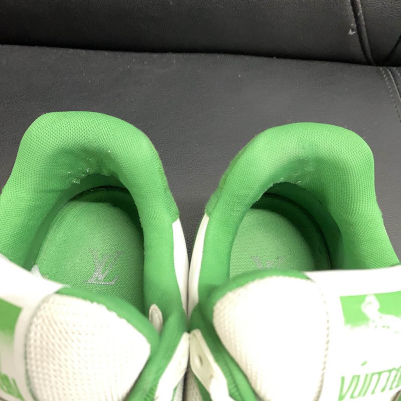 Louis Vuitton Louis Vuitton Green and White Casual Trainers 0079 Size US 8.5 / EU 41-42 - 6 Thumbnail