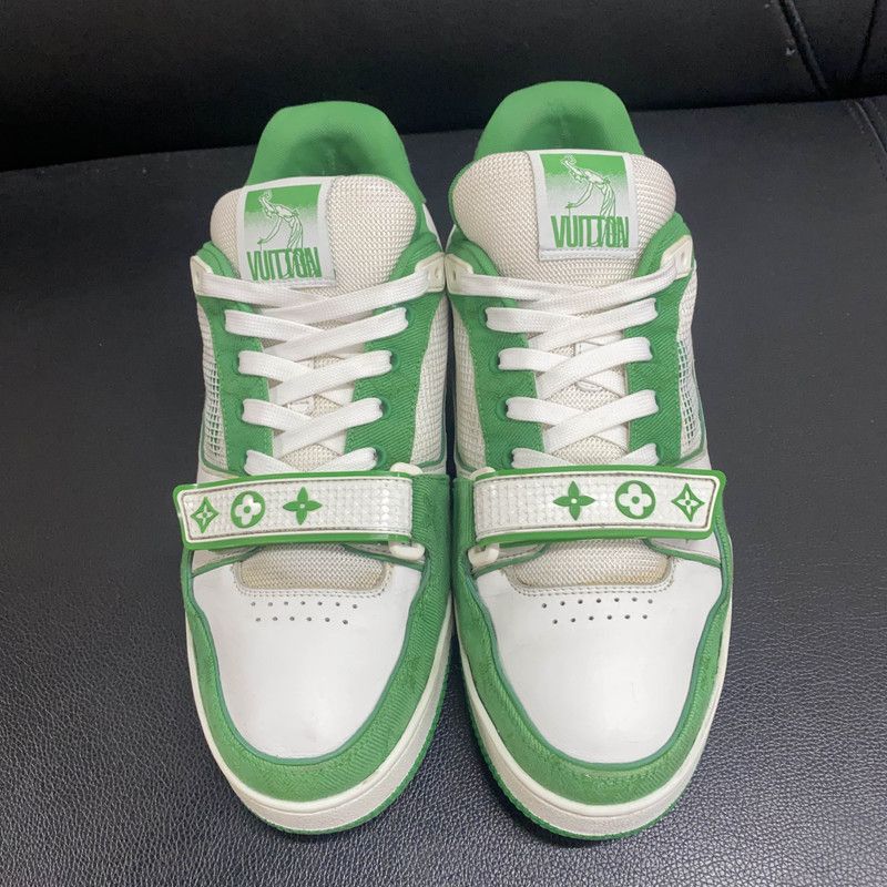 Louis Vuitton Louis Vuitton Green and White Casual Trainers 0079 Size US 8.5 / EU 41-42 - 2 Thumbnail