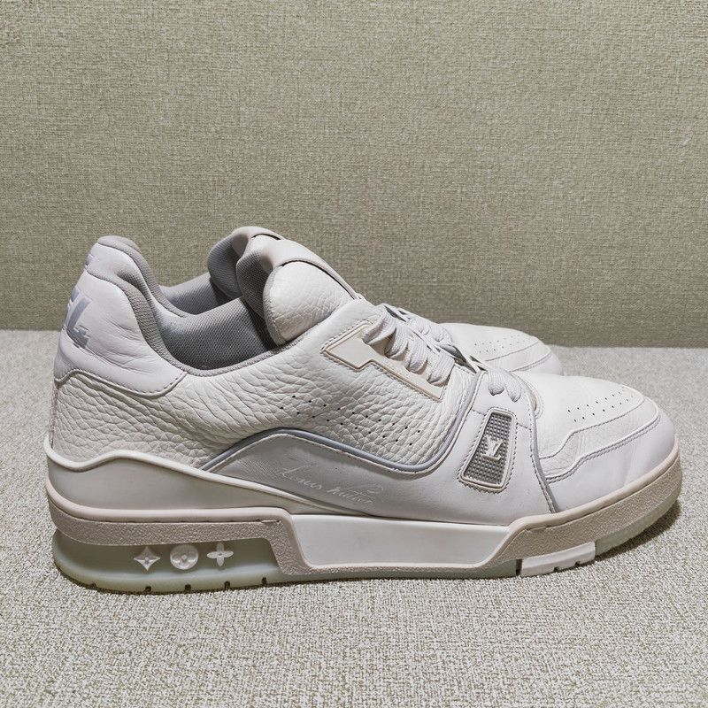 Louis Vuitton Louis Vuitton Trainer White Low-Top Sneakers 0079 Size US 9.5 / EU 42-43 - 7 Thumbnail