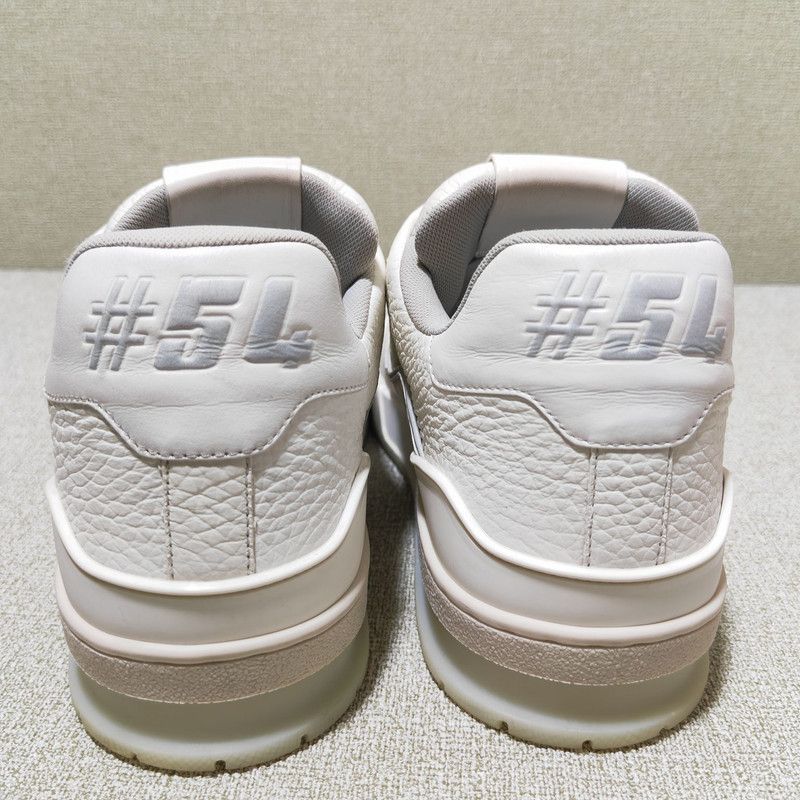 Louis Vuitton Louis Vuitton Trainer White Low-Top Sneakers 0079 Size US 9.5 / EU 42-43 - 3 Thumbnail
