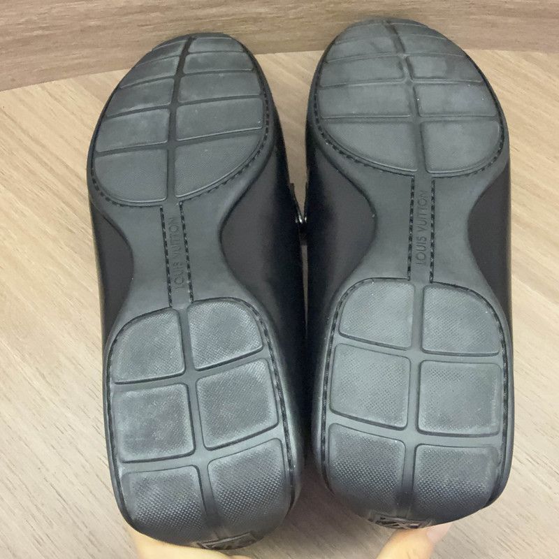 Louis Vuitton Louis Vuitton Black Slip-On Casual Shoes 0079 Size US 10.5 / EU 43-44 - 4 Thumbnail