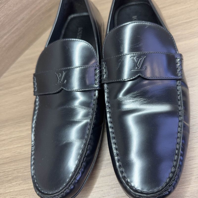 Louis Vuitton Louis Vuitton Black Slip-On Casual Shoes 0079 Size US 10.5 / EU 43-44 - 2 Thumbnail