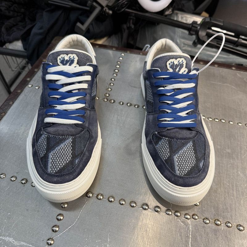 Louis Vuitton Louis Vuitton Ollie Blue Low-Top Lace-Up Sneakers 0079 Size US 9.5 / EU 42-43 - 2 Thumbnail