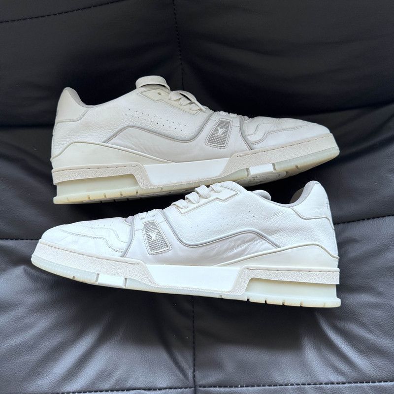 Louis Vuitton Louis Vuitton White Cement Trainer Sneakers 0079 Size US 11 / EU 44 - 6 Thumbnail