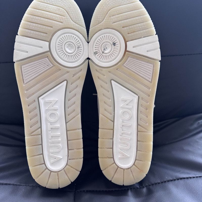Louis Vuitton Louis Vuitton White Cement Trainer Sneakers 0079 Size US 11 / EU 44 - 4 Thumbnail