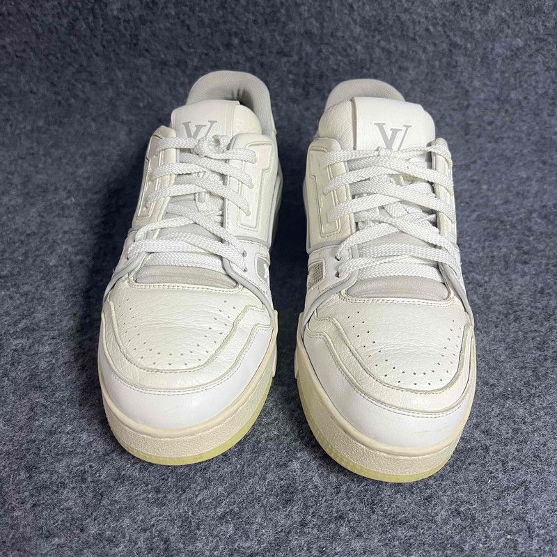 Louis Vuitton Louis Vuitton Trainer Low-Top Sneakers in White 0079 Size US 5.5 / EU 38 - 2 Thumbnail