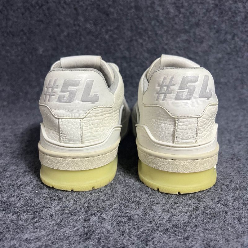 Louis Vuitton Louis Vuitton Trainer Low-Top Sneakers in White 0079 Size US 5.5 / EU 38 - 3 Thumbnail