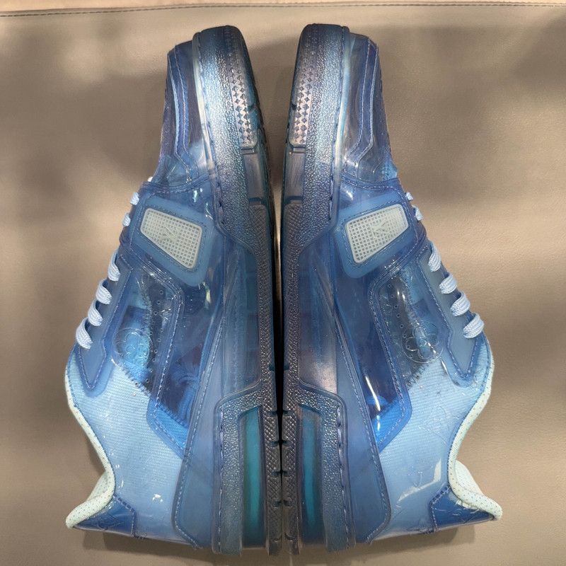Louis Vuitton Louis Vuitton Trainer Sport Shoes in Blue 0079 Size US 8 / EU 41 - 10 Thumbnail