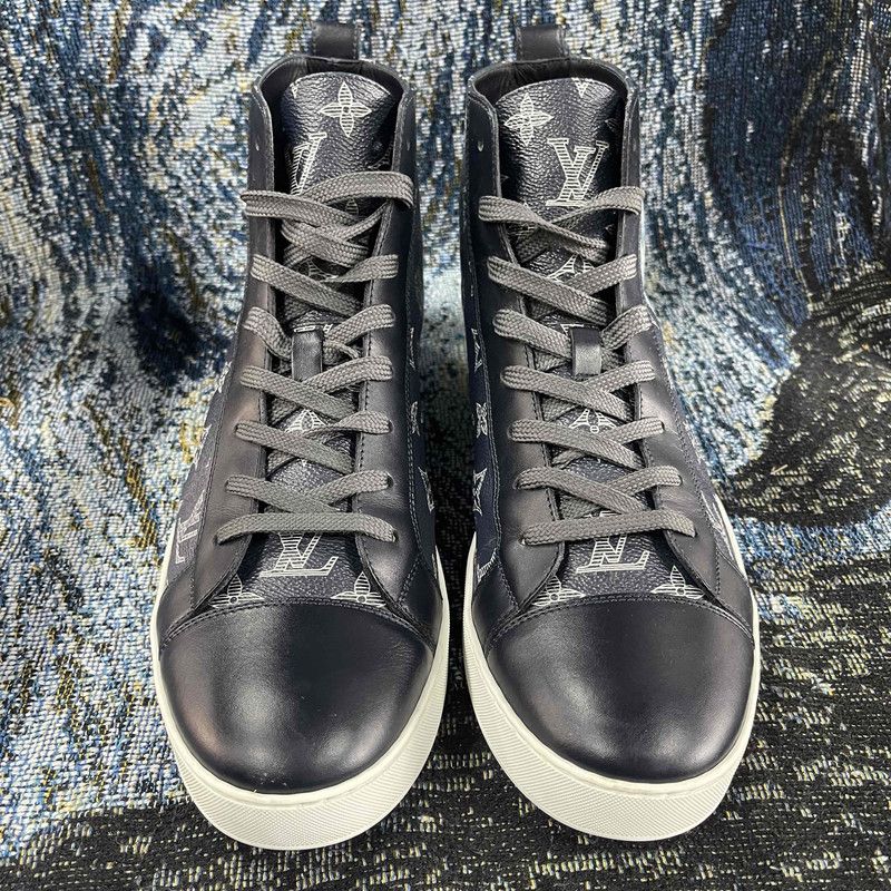 Louis Vuitton Blue High-Top Sneakers 0079