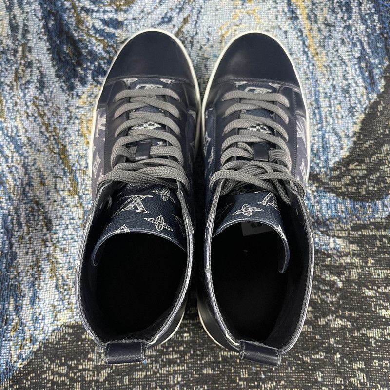 Louis Vuitton Blue High-Top Sneakers 0079