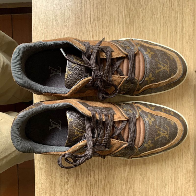 Louis Vuitton Louis Vuitton Brown Trainer Fashion Sneakers 0079 Size US 8 / EU 41 - 6 Thumbnail