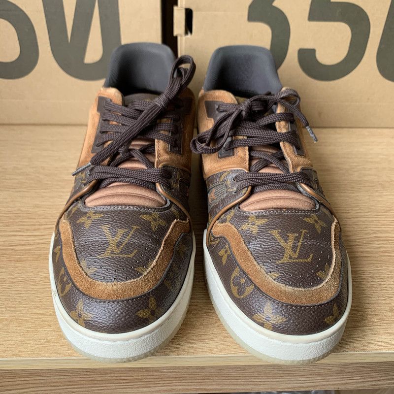 Louis Vuitton Louis Vuitton Brown Trainer Fashion Sneakers 0079 Size US 8 / EU 41 - 2 Thumbnail