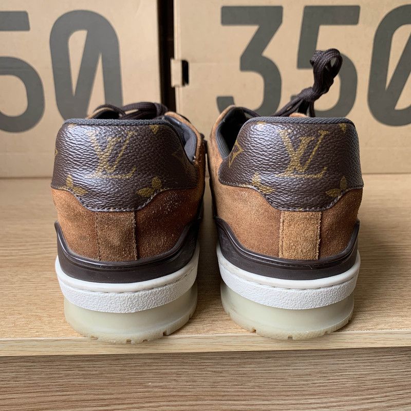 Louis Vuitton Louis Vuitton Brown Trainer Fashion Sneakers 0079 Size US 8 / EU 41 - 3 Thumbnail