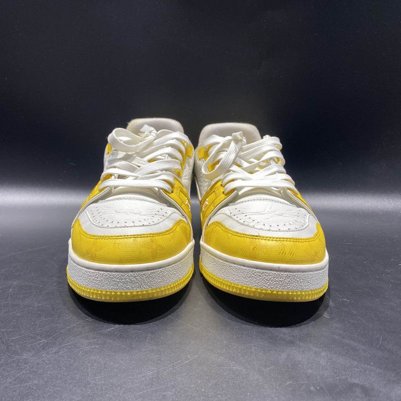 Louis Vuitton Louis Vuitton Trainer Low-Top Sneakers in White and Yellow 0079 Size US 8 / EU 41 - 2 Thumbnail