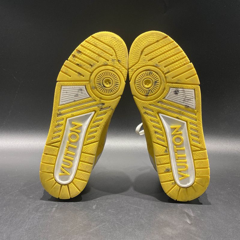 Louis Vuitton Louis Vuitton Trainer Low-Top Sneakers in White and Yellow 0079 Size US 8 / EU 41 - 4 Thumbnail