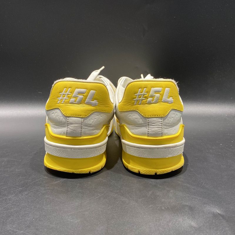 Louis Vuitton Louis Vuitton Trainer Low-Top Sneakers in White and Yellow 0079 Size US 8 / EU 41 - 3 Thumbnail