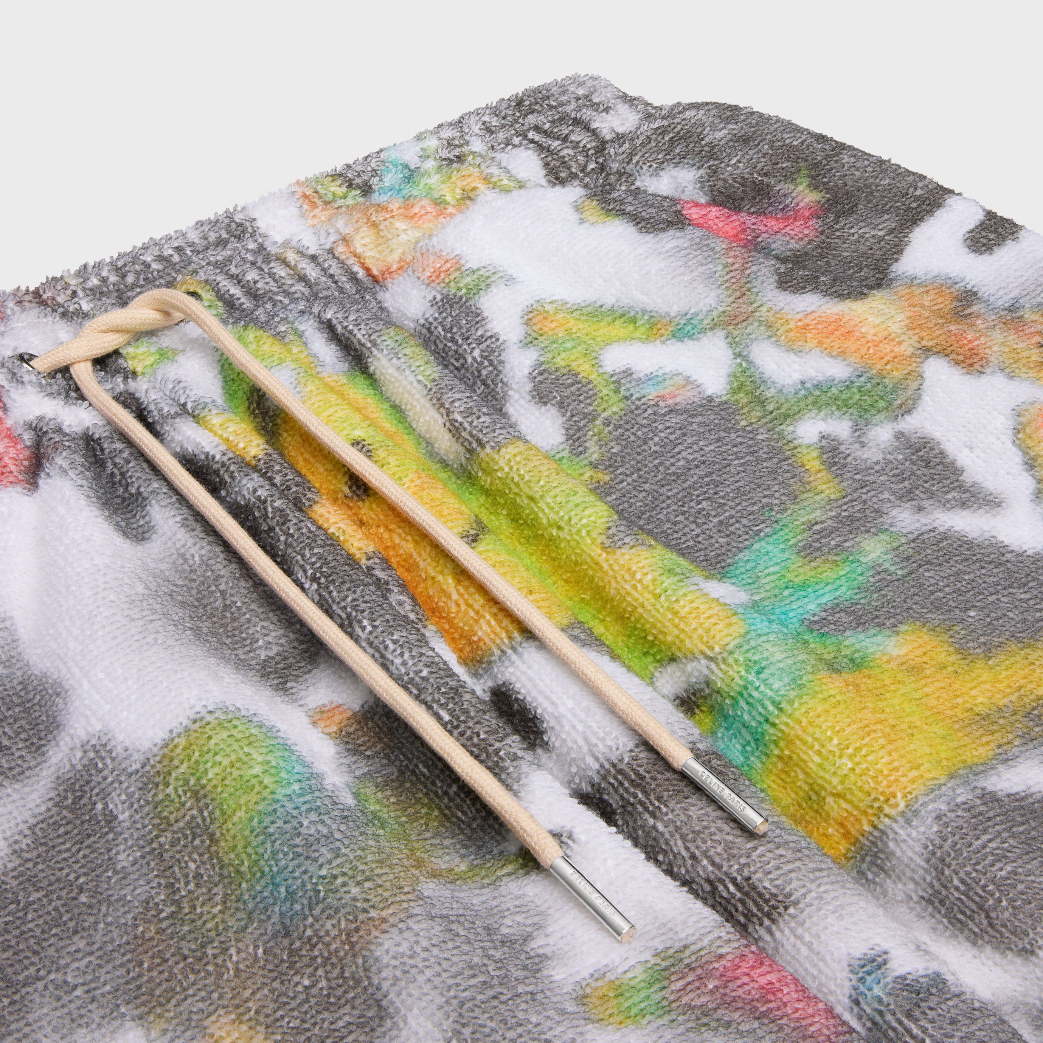 celine shorts in terry cotton