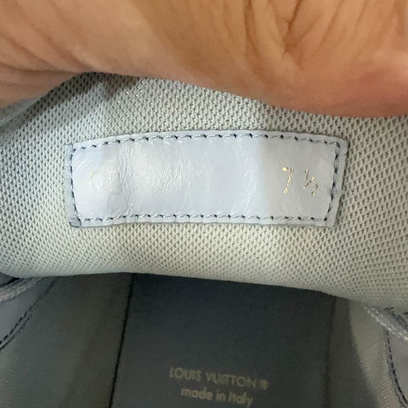 Louis Vuitton Louis Vuitton Blue Leather Lace-Up Fashion Sneakers 0079 Size US 8 / EU 41 - 10 Thumbnail