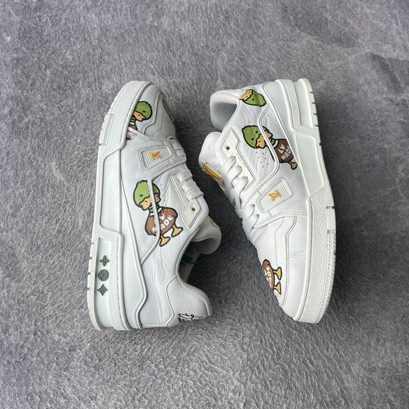 Louis Vuitton Nigo x Louis Vuitton Trendy Low-Top Sneakers 0079 Size US 7.5 / EU 40-41 - 8 Thumbnail