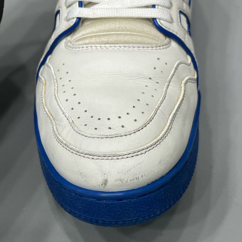 Louis Vuitton Louis Vuitton Trainer Sneakers in White and Blue 0079 Size US 8.5 / EU 41-42 - 22 Thumbnail
