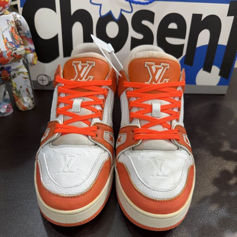 Louis Vuitton Louis Vuitton Trainer Low-Top Sneakers in Orange 0079 Size US 8 / EU 41 - 2 Thumbnail