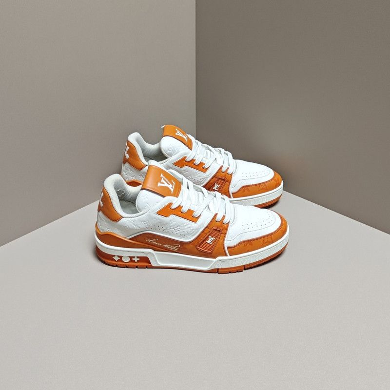 Louis Vuitton Louis Vuitton Trainer Leather Low-Top Sneakers 0079 Size US 8.5 / EU 41-42 - 6 Thumbnail