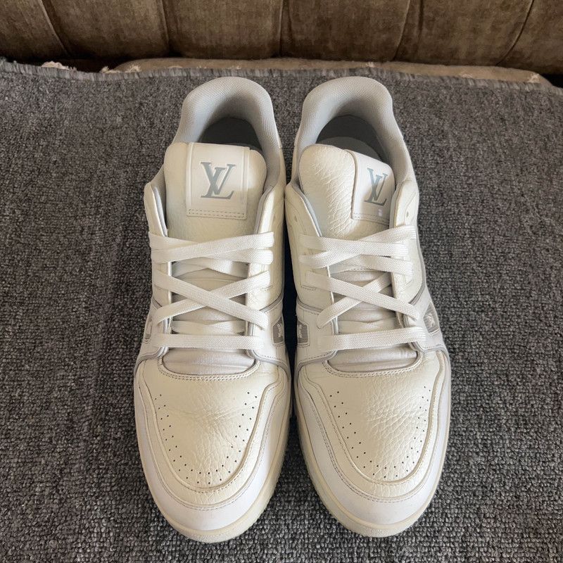Louis Vuitton Louis Vuitton White Cement Low-Top Trainer Sneakers 0079 Size US 9.5 / EU 42-43 - 6 Thumbnail