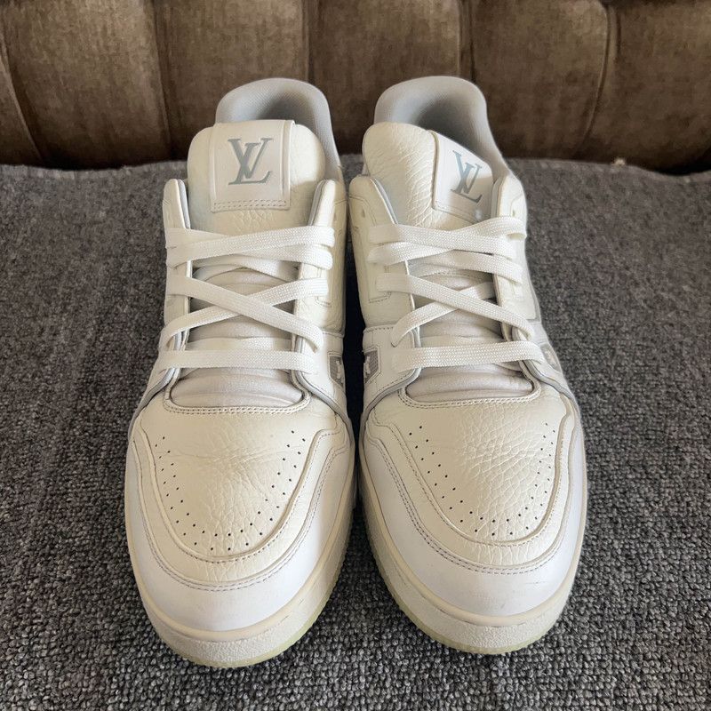 Louis Vuitton Louis Vuitton White Cement Low-Top Trainer Sneakers 0079 Size US 9.5 / EU 42-43 - 2 Thumbnail