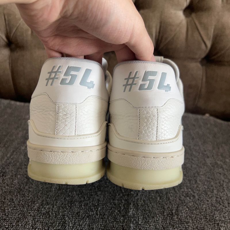 Louis Vuitton Louis Vuitton White Cement Low-Top Trainer Sneakers 0079 Size US 9.5 / EU 42-43 - 7 Thumbnail
