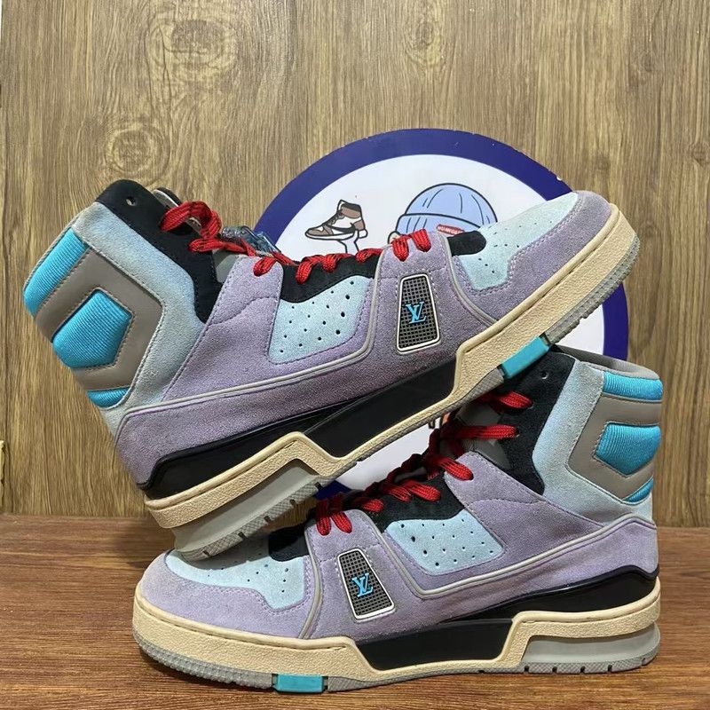 Louis Vuitton Louis Vuitton Retro Logo High-Top Sneakers for Men 0079 Size US 8.5 / EU 41-42 - 7 Thumbnail