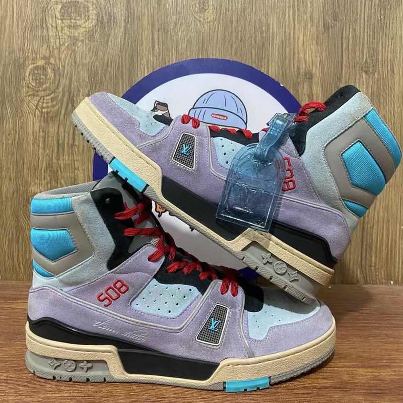 Louis Vuitton Louis Vuitton Retro Logo High-Top Sneakers for Men 0079 Size US 8.5 / EU 41-42 - 8 Thumbnail
