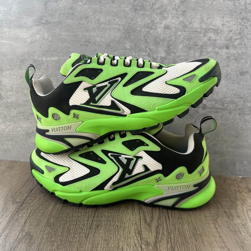 Louis Vuitton Louis Vuitton Runner Tatic Low-Top Green Sneakers 0079 Size US 8.5 / EU 41-42 - 6 Thumbnail