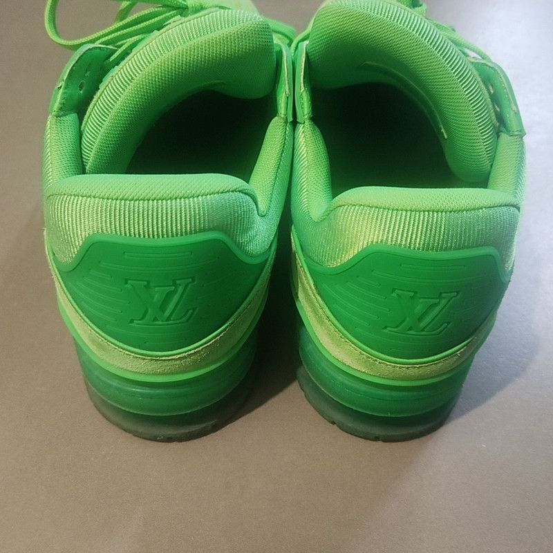 Louis Vuitton Louis Vuitton Green Trainer Sneakers for Men 0079 Size US 8 / EU 41 - 3 Thumbnail