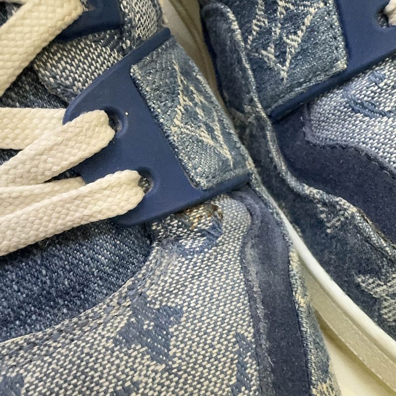 Louis Vuitton Louis Vuitton Blue Trainer Sneakers for Men 0079 Size US 8 / EU 41 - 6 Thumbnail