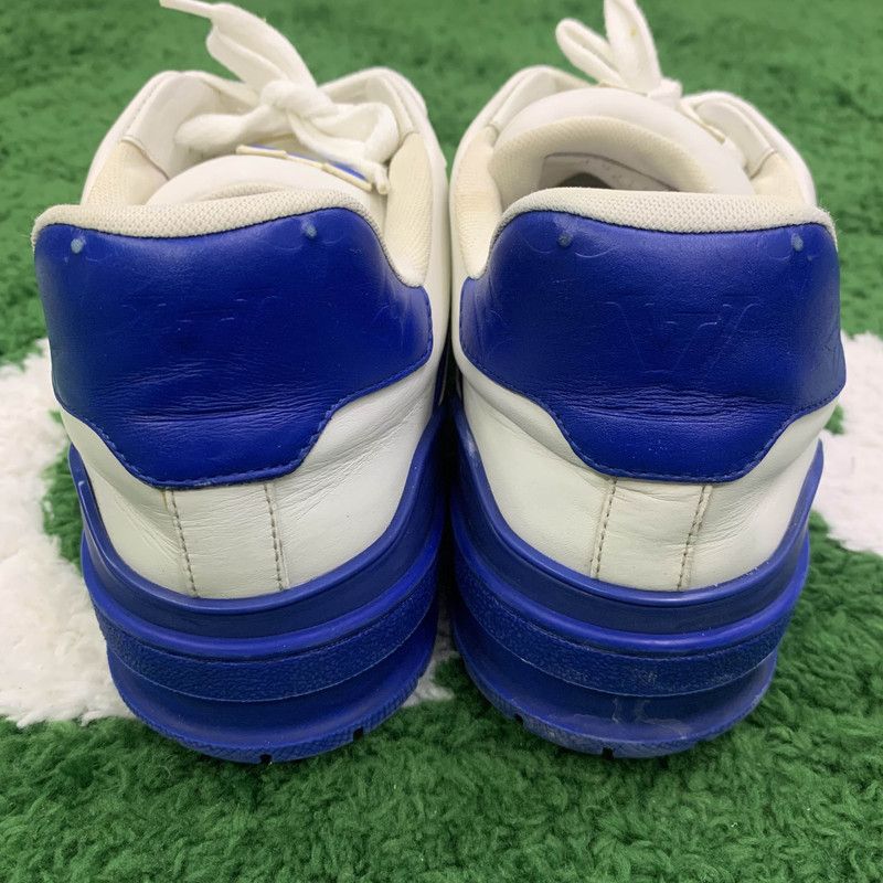 Louis Vuitton Louis Vuitton Trainer Sport Sneakers in White and Blue 0079 Size US 9.5 / EU 42-43 - 3 Thumbnail